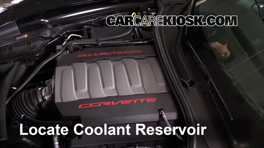 2015 Chevrolet Corvette Stingray 6.2L V8 Convertible Refrigerante (anticongelante) Agregar refrigerante